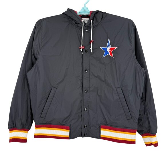 Nike NBA All-Star 2022 Men's Loose Fit Black Hooded Jacket Size XL NWT - Picture 3 of 14